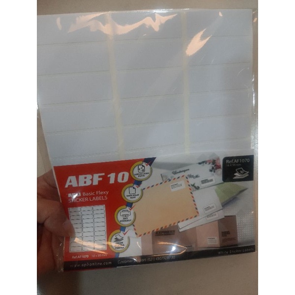

apli label sticker af 1070 /label nama