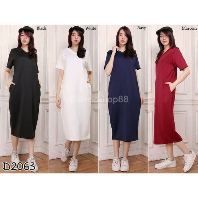 DRESS WANITA CASUAL SCUBA MAXY BIG SIZE JUMBO BUMIL / DRESS / DRESS BIG SIZE / DRESS WANITA