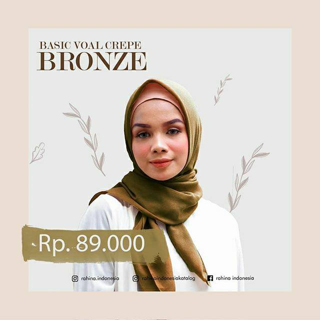 Rahina basic voal crepe Voal anti kusut