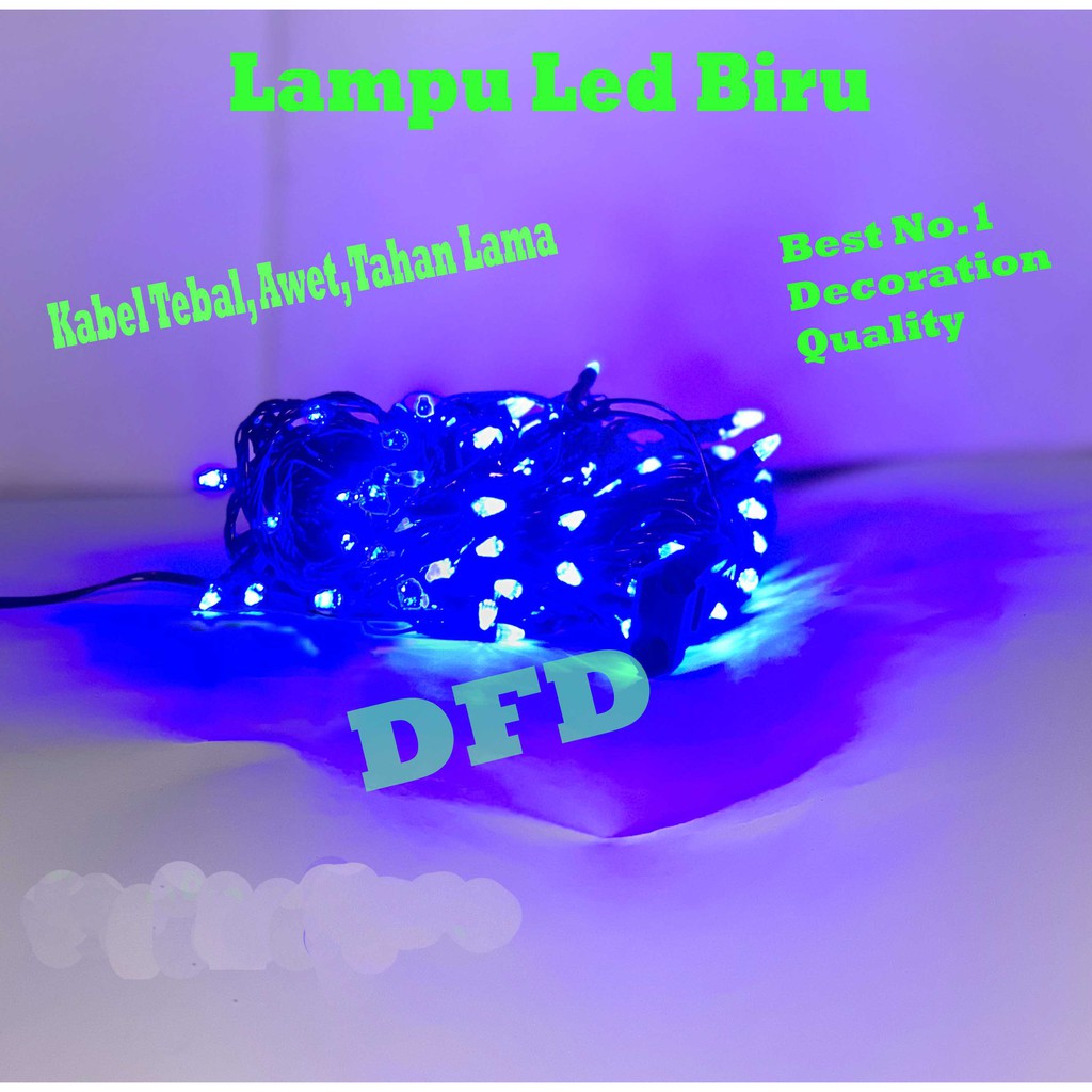 ------] Lampu Natal Led Tmblr Biru