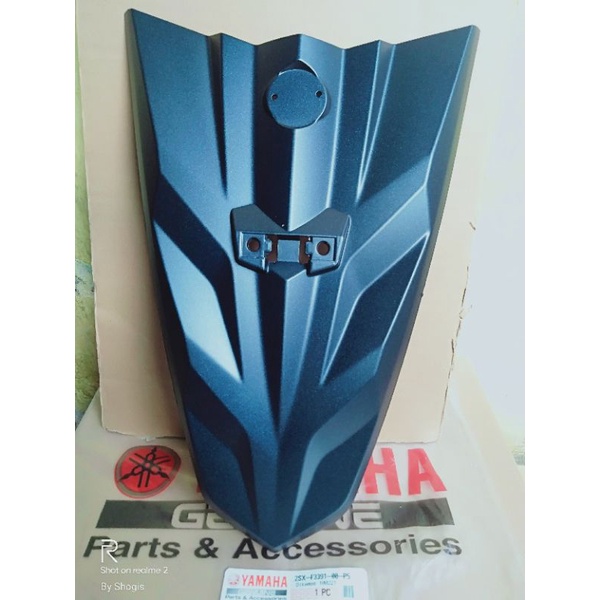 Dasi kecil bagian depan tameng kecil dudukan plat Mio soul gt 125 Blue Core Biru doff Original