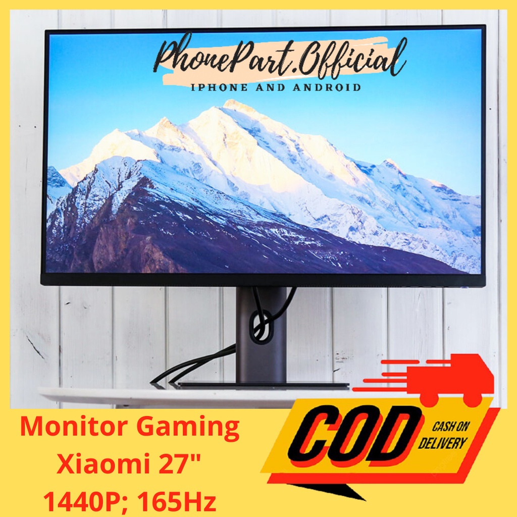 Monitor Gaming LED Xiaomi MI 27 Inch Full HD 1440P 165Hz IPS Layar Desktop Original