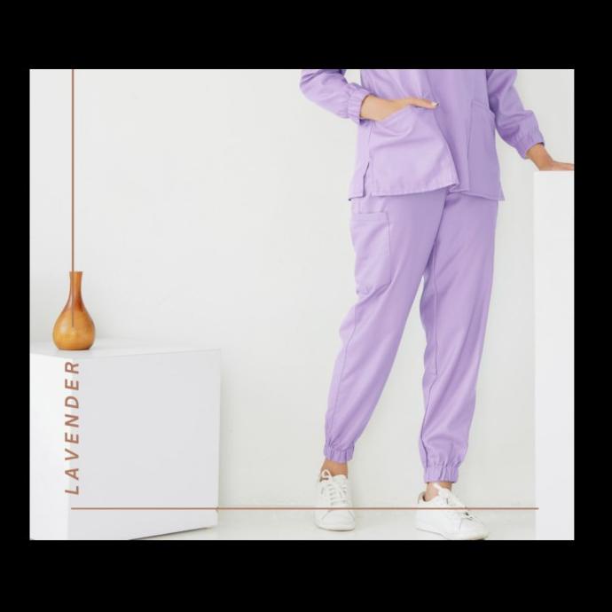 [LVIN] Baju OKA Joger Lengan Panjang Bold / Baju Jaga / Set Baju OK