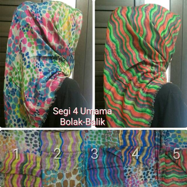 SEGIEMPAT BOLAK BALIK UMAMA / SEGI 4 BOBAL DUA MOTIF / SEGI EMPAT RAWIS