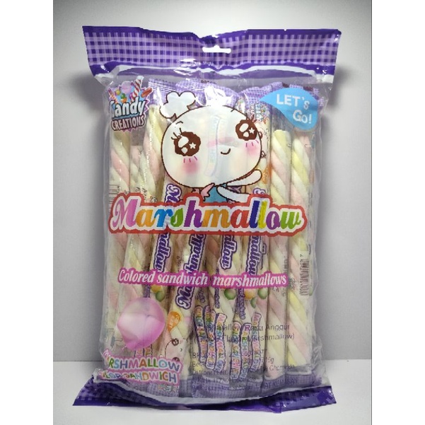 Marshmallow Long Candy Creations Isi 30 Pcs