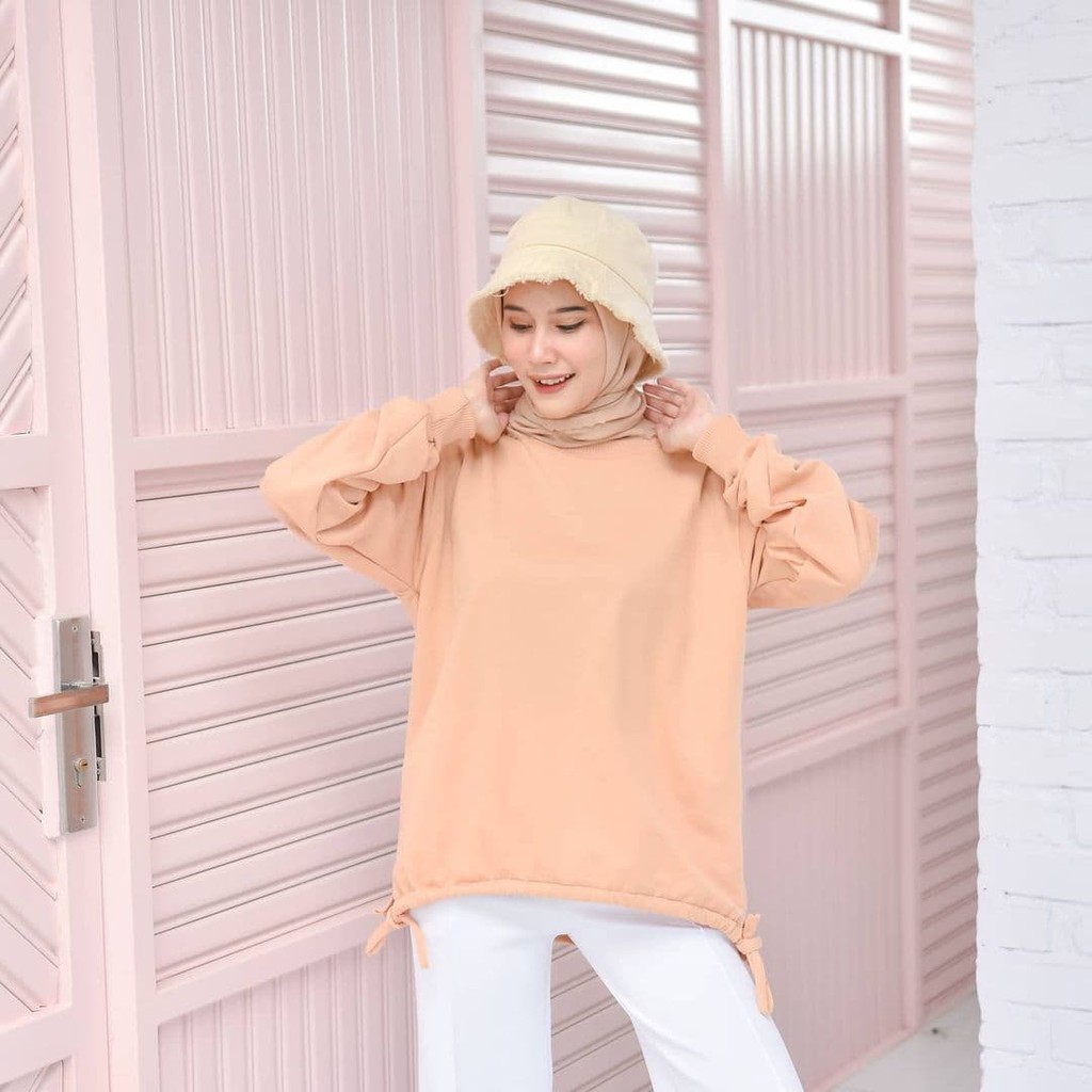 Nara Grosir - Sella Kerut Sweater l Fashion Sweater Terbaru