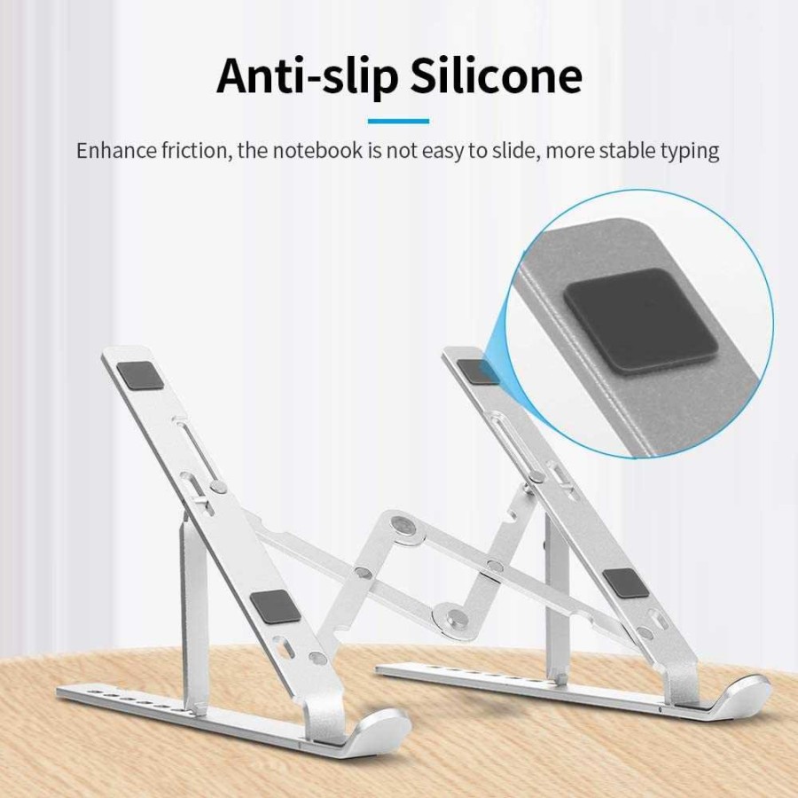 Docooler Laptop Stand Lipat Aluminium Foldable Adjustable