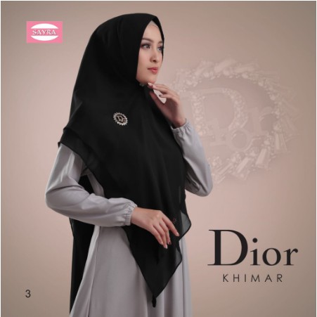 KHIMAR DIOR ORI SAYRA-HITAM