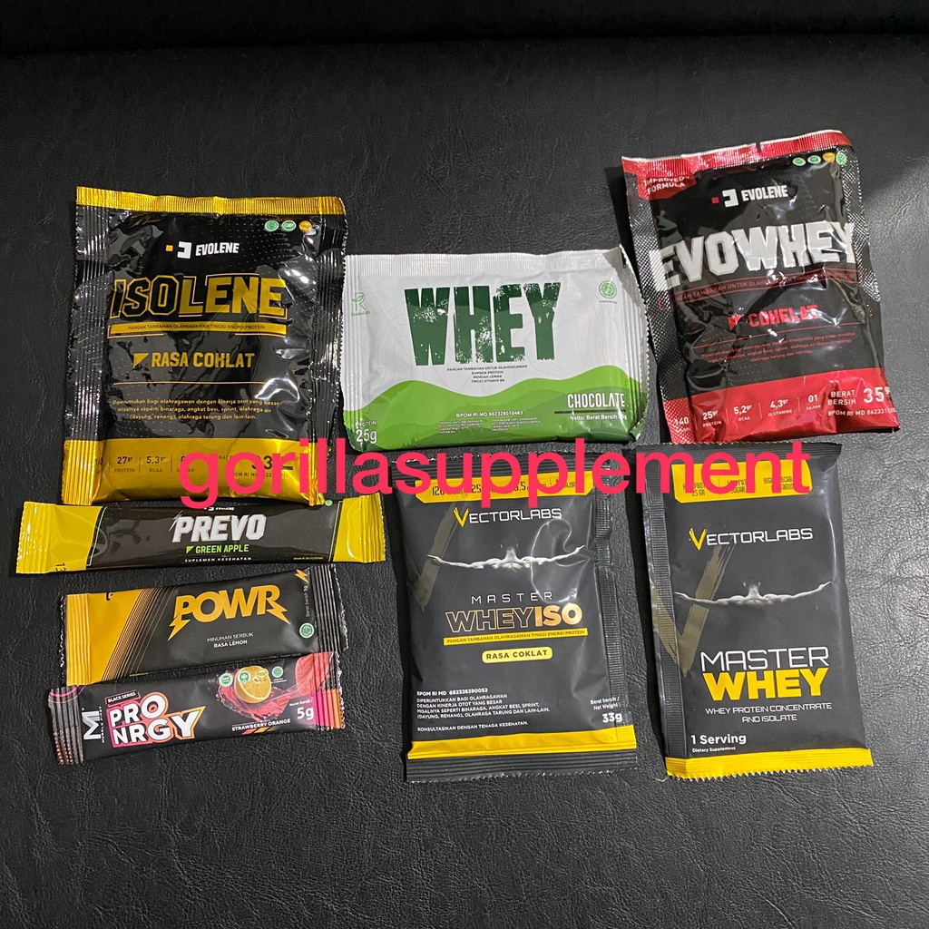 Whey Protein isolate / Whey Protein Concentrate Preworkout PWO Preworkout Evolene Muscle First Fitlife Vectorlabs POWR PREVO EVOWHEY ISOLENE PRO ENERGY MASTER WHEY RIMBA WHEY