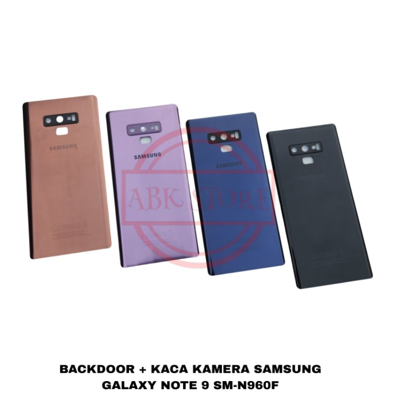 TUTUP BELAKANG BACKDOOR SAMSUNG GALAXY NOTE 9 N960F BACKCOVER + KACA KAMERA BACK CASING COVER BATERAI