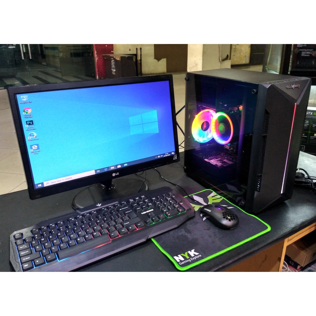 PAKET HEMAT PC GAMING INTEL SET MONITOR