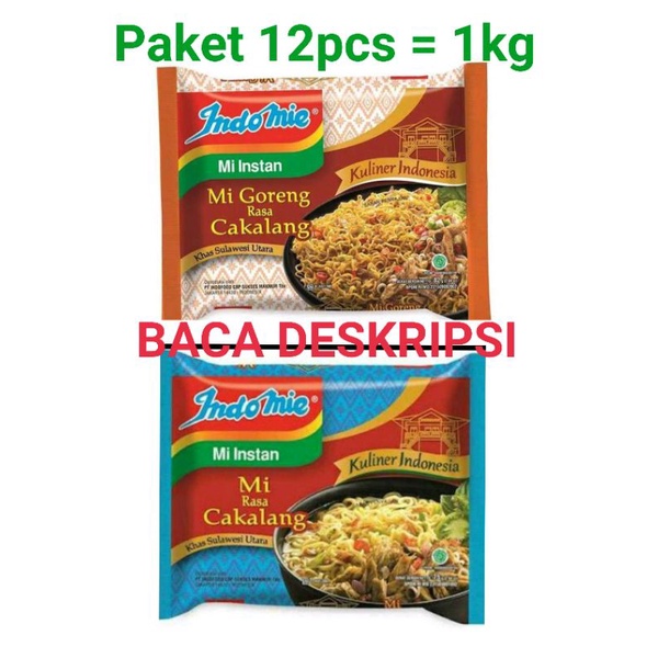 

12pcs indomie cakalang goreng kuah mie cakalang promo