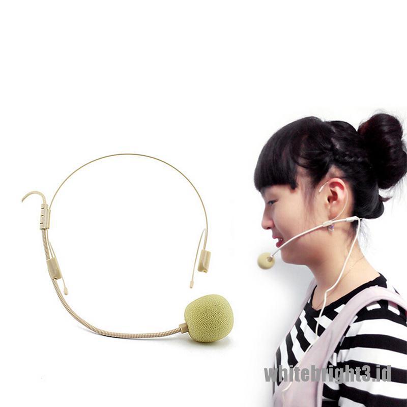 &lt; White3 &gt; Headset Earphone Kait Telinga Ganda Untuk Shure Wireless 4pin Mini