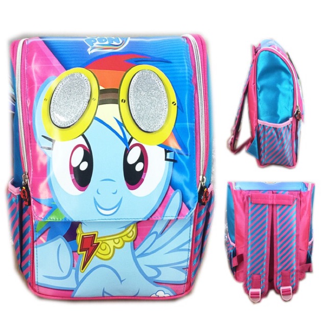 Tas ransel sekolah anak TK My Little Pony Jepang timbul