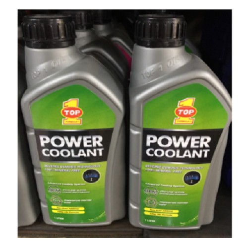 Air radiator / radiator coolant TOP1 POWER COOLANT GREEN- 1 liter