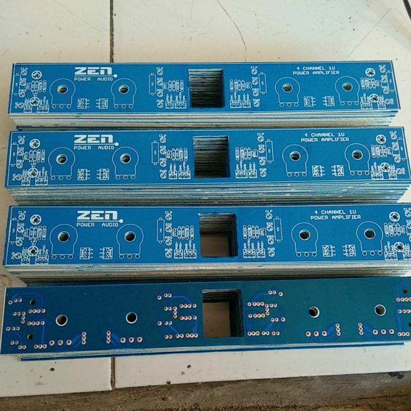 Pcb panel depan bok 1u 1,5u 4channel