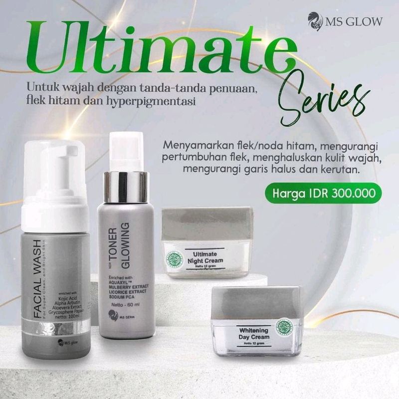 (Original 100%) Ms Glow Paket Wajah Luminous/Whitening/Acne/Ultimate / Paket Wajah Ms Glow