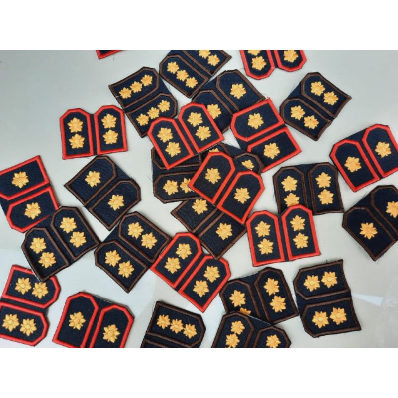 ATRIBUT PDL POLRI / PANGKAT PDL KOMPOL/PANGKAT PDL AKBP/PANGKAT PDL KOMBES POLRI BORDIR TIMBUL EXCLU