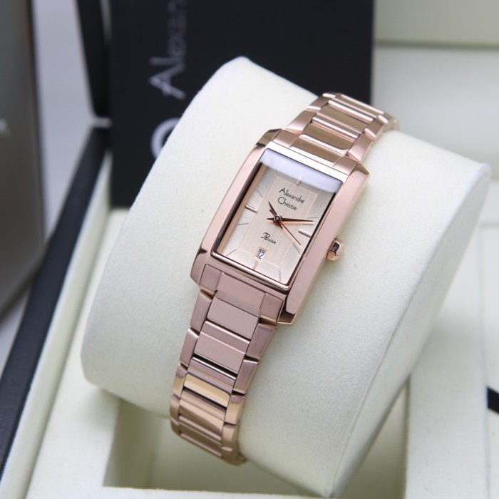READY ALEXANDRE CHRISTIE AC 2979 FULL ROSEGOLD WANITA. ORIGINAL TERLARIS