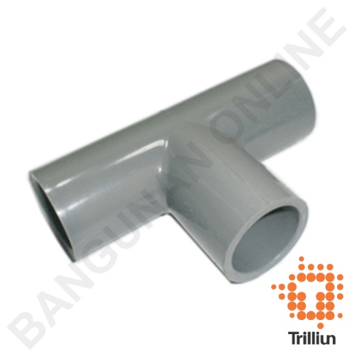 Tee AW PVC  Trilliun pureflo Tee Polos Fitting Pipa PVC