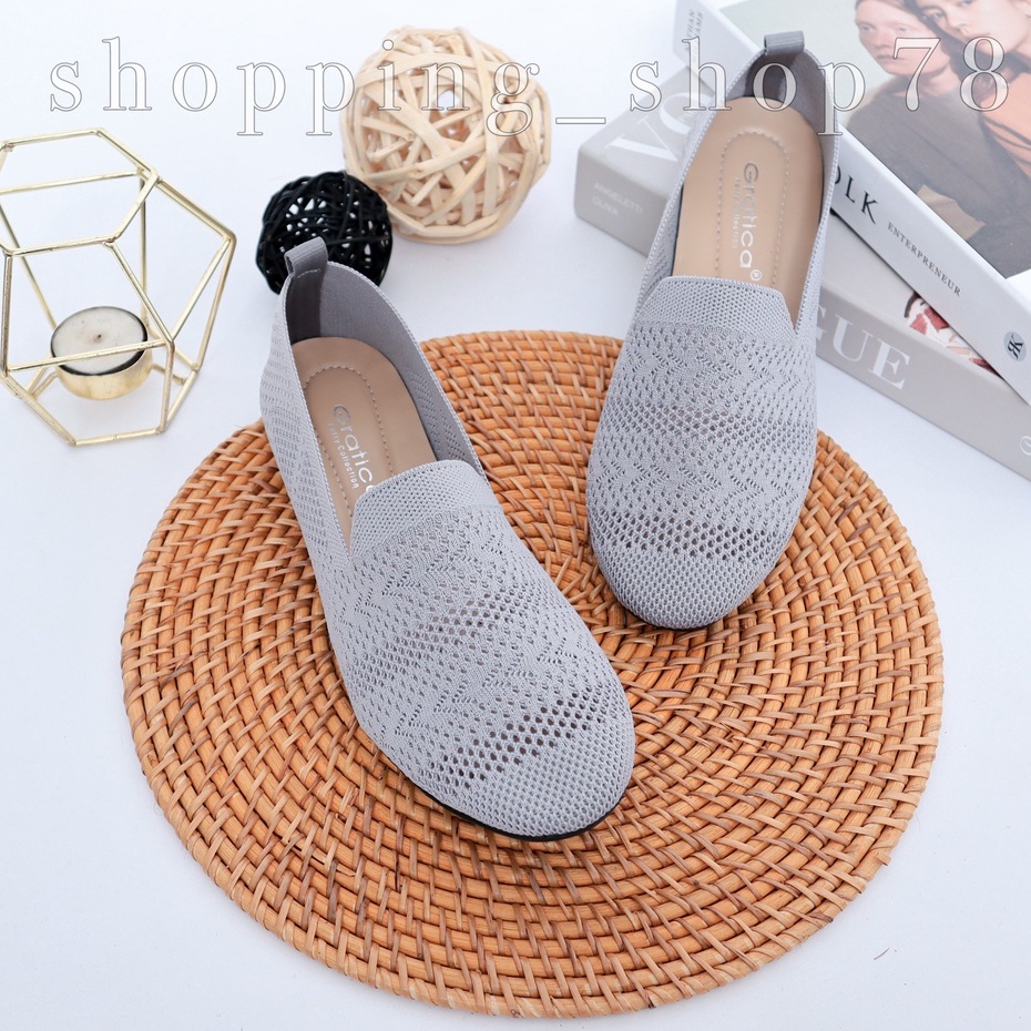 Sepatu Wanita Flat Shoes Balet Rajut Gratica DR 40/PS 09