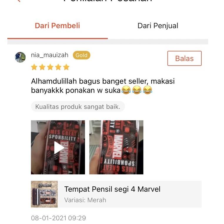

[PRODUK LPNV8] Tempat Pensil segi 4 Marvel I8M