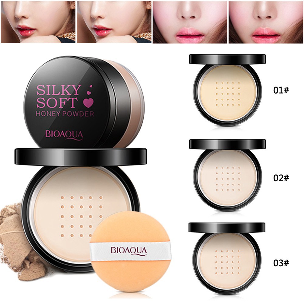 BIOAQUA SILKY SOFT HONEY POWDER BEDAK BIOAQUA BEDAK BUBUK BIOAQUA