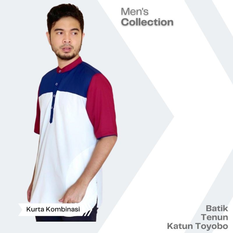 kurta kombinasi batik tenun