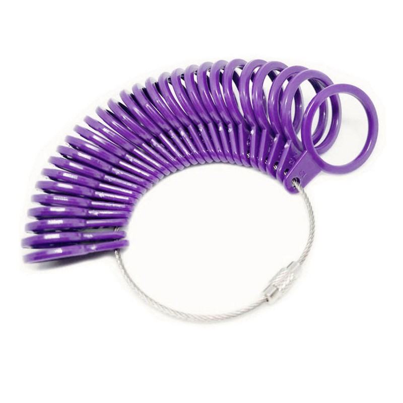 Ring Sizer Set Alat Pengukur Ukuran Cincin Pria Wanita US USA Size 989
