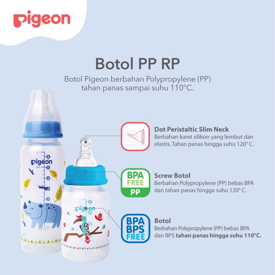 PIGEON Flexible PP Bottle Slim Neck 120ml