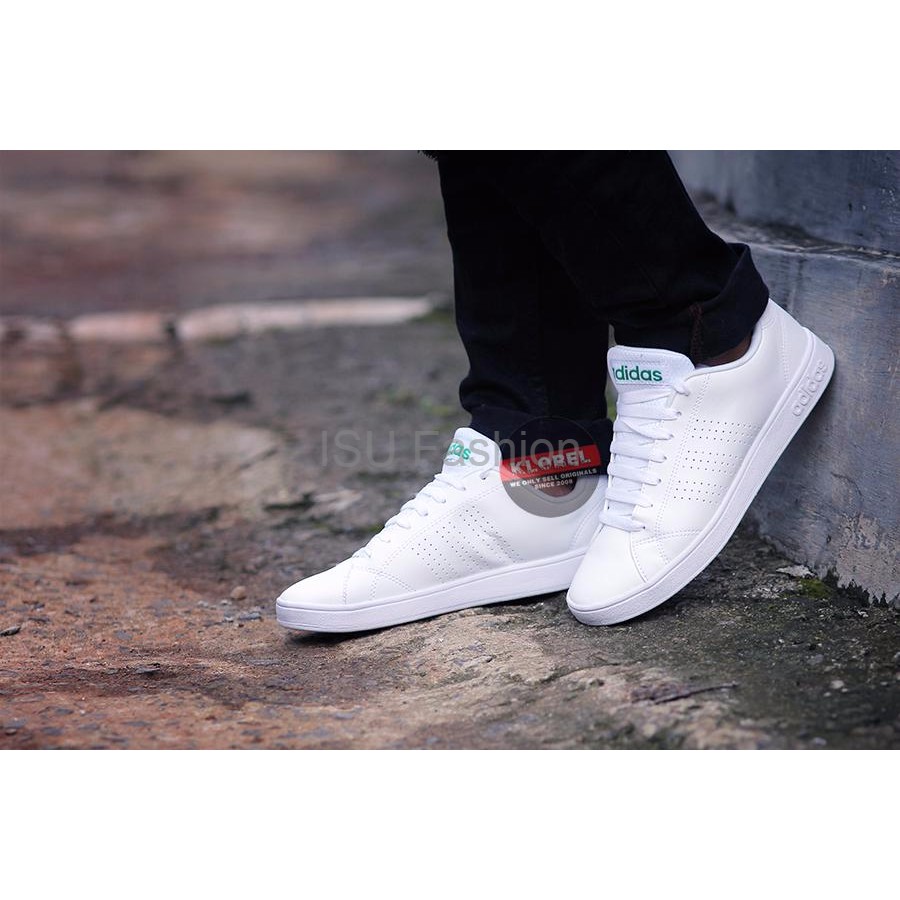 Adidas neo advantage clean white green