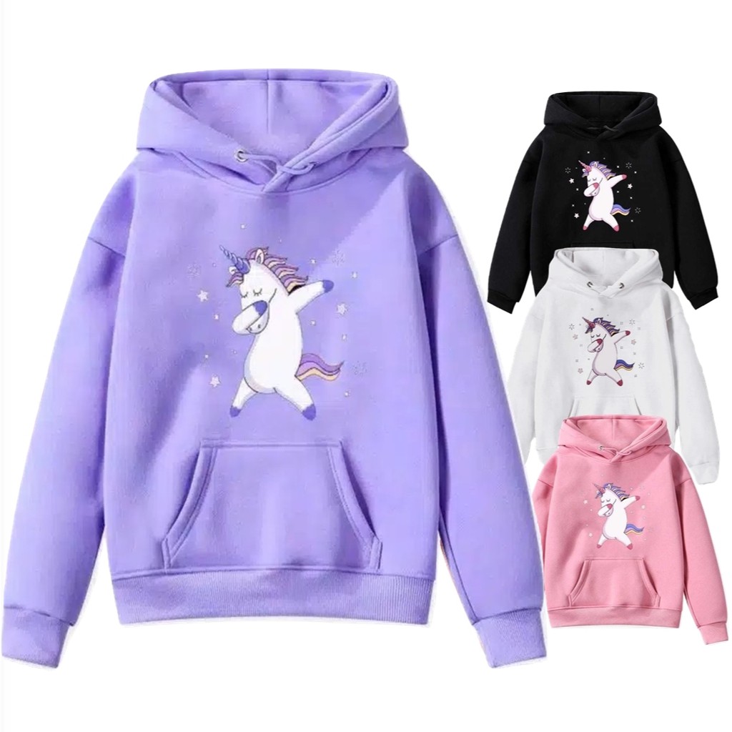 Sweater Anak Unicorn Hoodie Anak Fleece Pakaian Anak Unisex