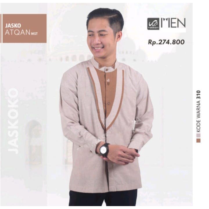 KEMKO RABBANI ATQAN ORIGINAL LENGAN PANJANG MODIS KEKINIAN MODERN TRENDY COOL KEMEJA KOKO BEST SELLE