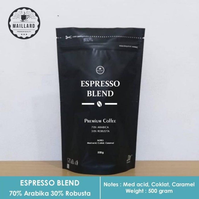 

Kopi Espresso Blend Sumatra A70 R30 - 500 gr Biji Bubuk - Biji kopi