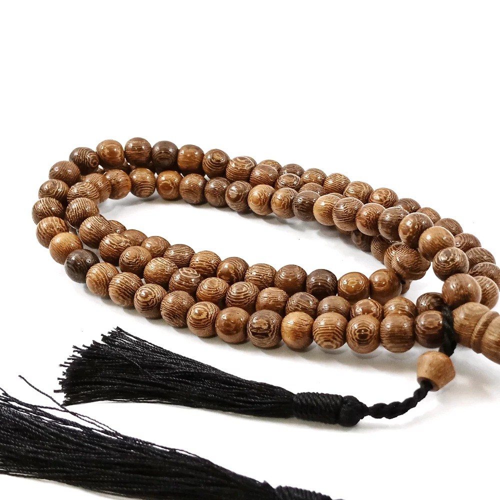 Tasbih Kayu Original Galih Kelor Kualitas Premium Top Quality Dim 8 mm Isi 99 Butir Aksesories Keagamaan Ibadah Fashion Muslim Perlengkapan Sholat Dzikir