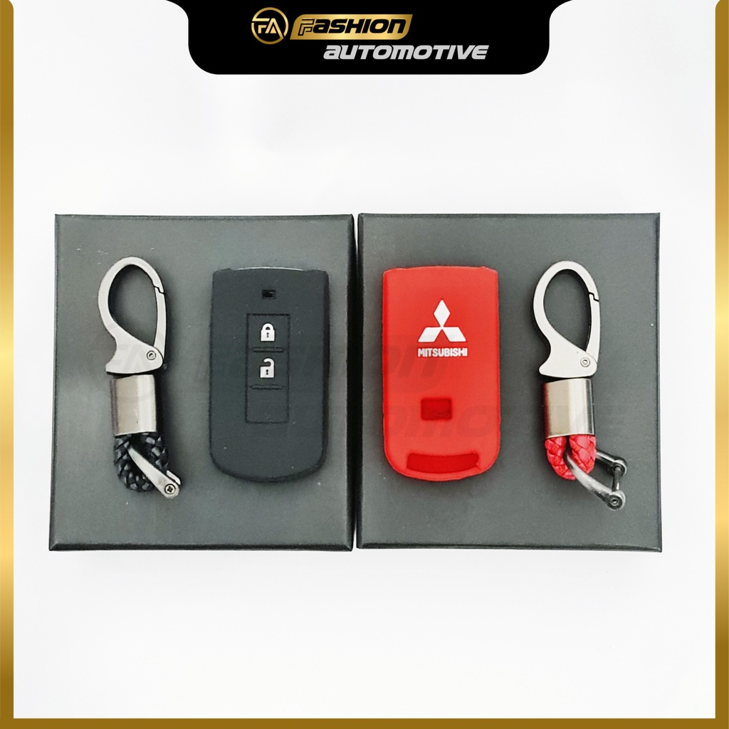 Silicone Kunci Mobil Mitsubishi Xpander Keyless + Gantungan Kunci