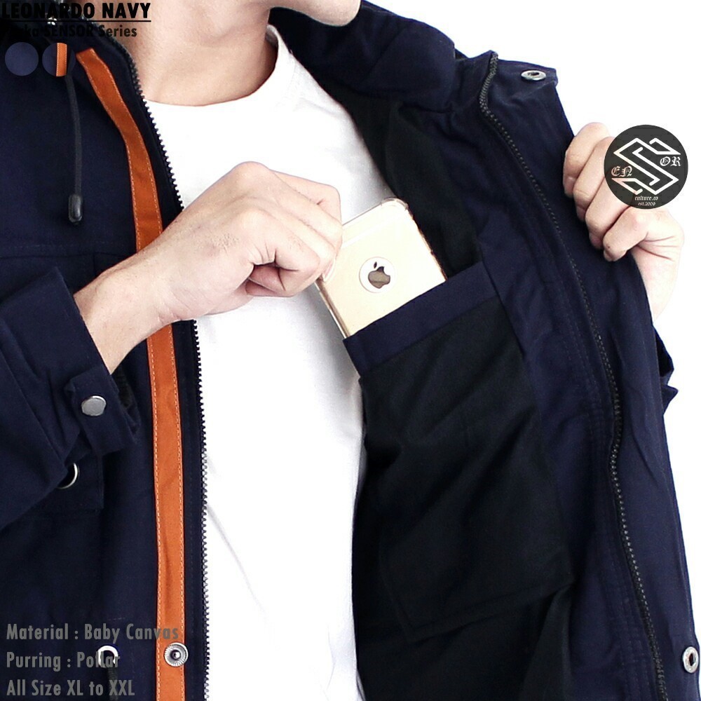 PREMIUM ! Jaket Parka Pria Canvas Premium Leonardo - Jaket Parka Ring - Jaket Untuk Mendaki