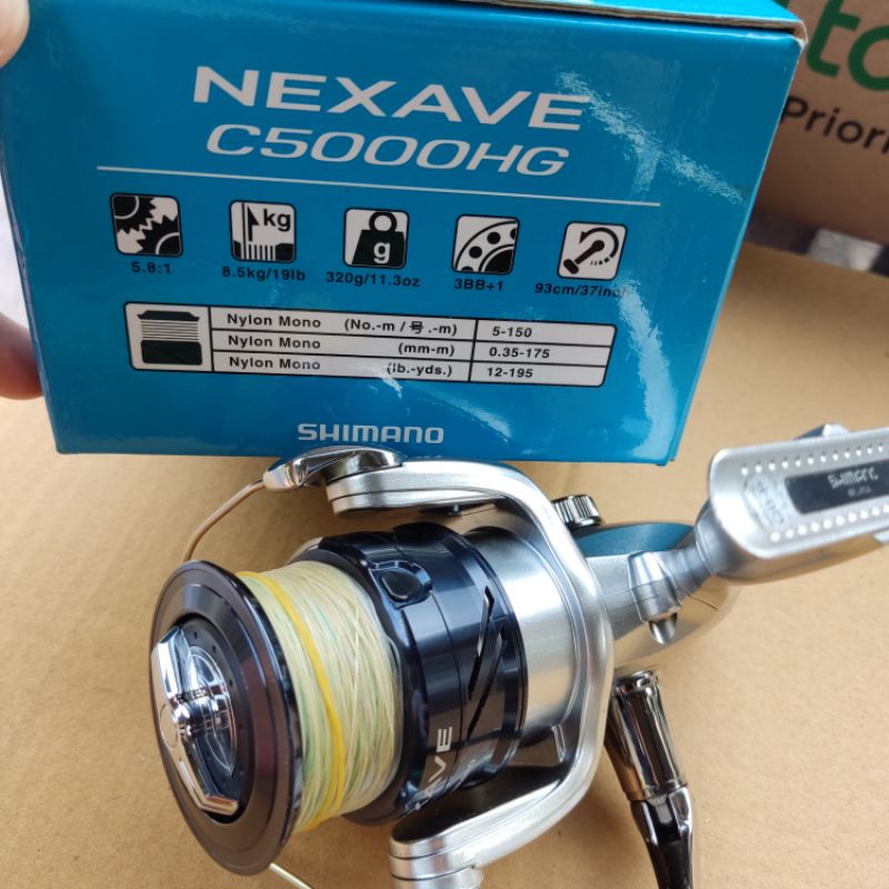 2018 Shimano Nexave C5000HG Second Like NEW Free PE
