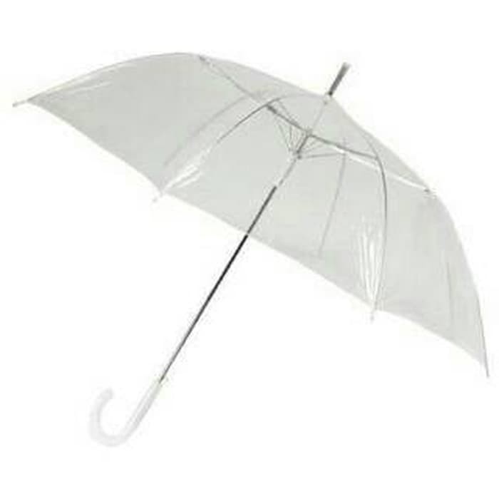 Payung Transparan Bening umbrella transparant Korea Japan Best Quality JAMIN plastik tebal