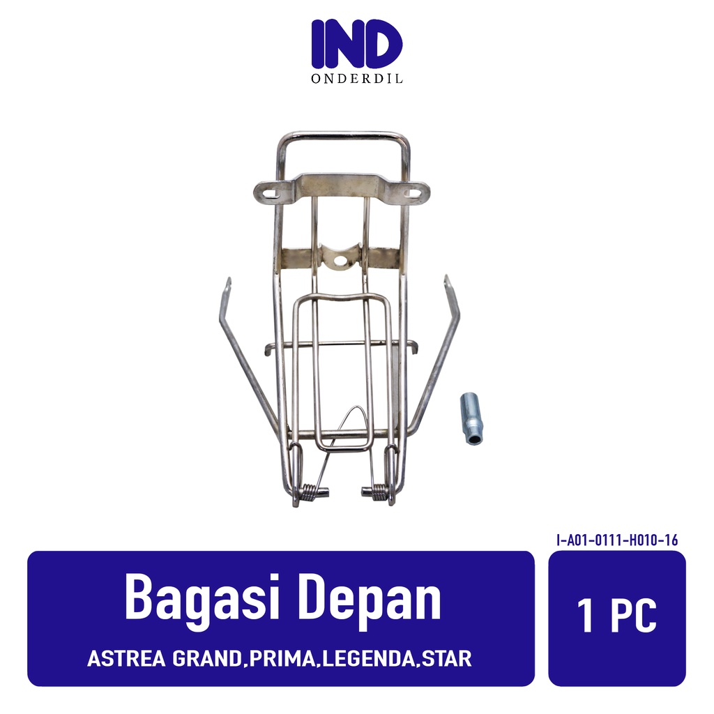 Bagasi-Jepit-Jepitan-Dudukan Rak Depan Keranjang Barang Plat Nomor-Nomer Besi Astrea Grand &amp; Legenda &amp; Prima &amp; Star