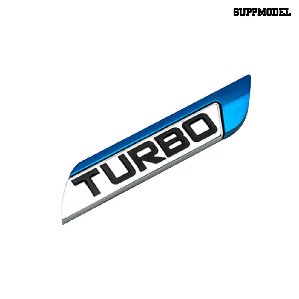 Supmodel 3D Metal TURBO Turbocharged Car Sticker Logo Emblem Badge Car Styling Decals