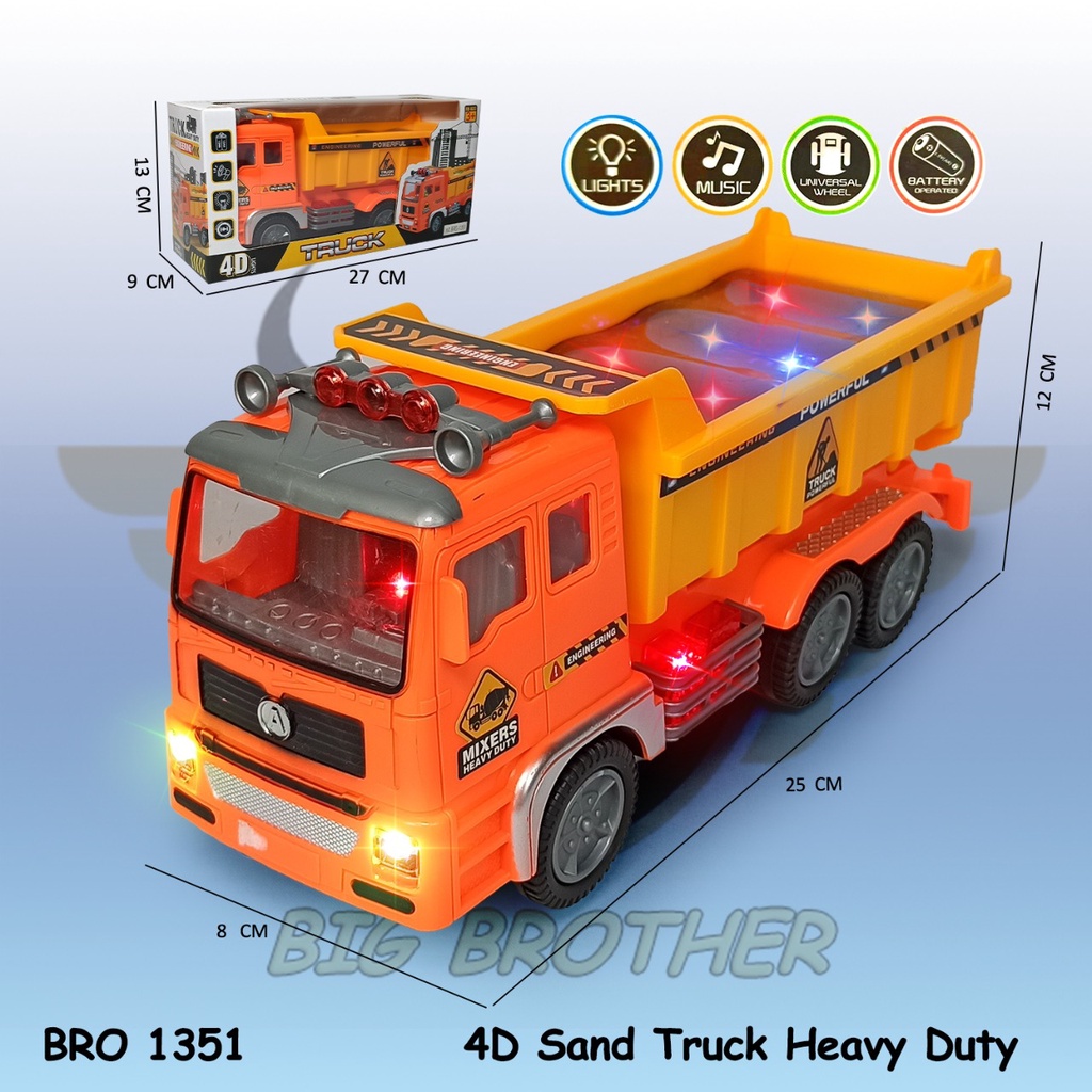 PROMO BRO1351 BRO1140 Mobil Dump Truck Molen Cement Semen Oli Tangki Mainan Mobilan Anak Truck Construction