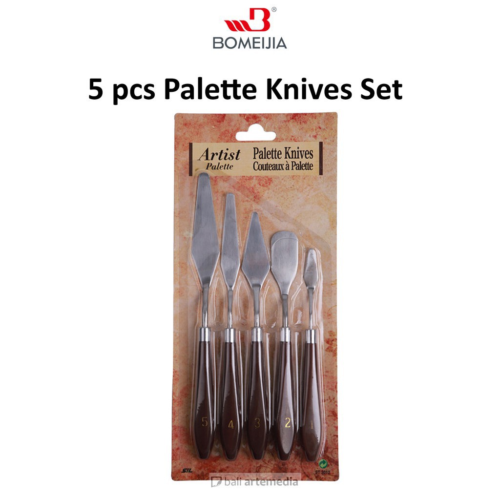BOMEIJIA Artist Palette Knifes Set of 5