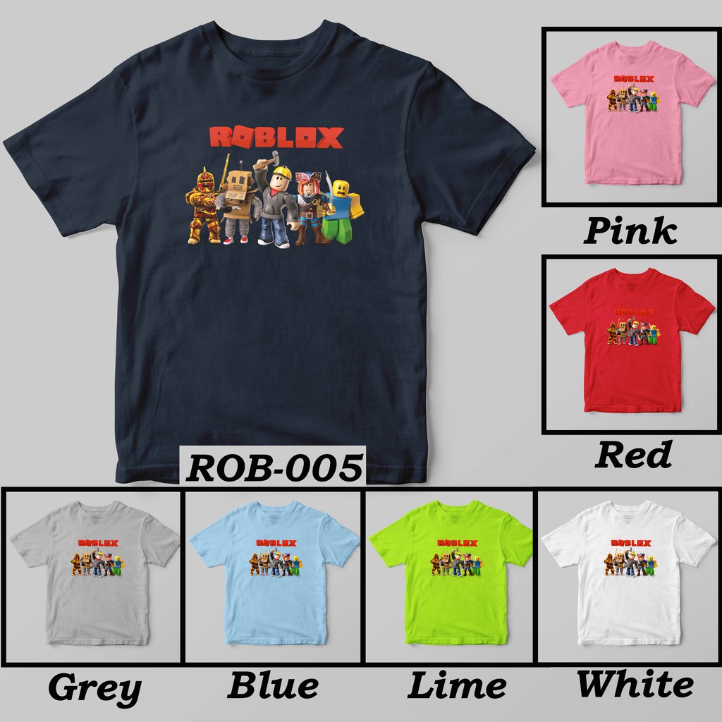 [FREE NAMA !!] Kaos Anak &amp; Family Roblox 100% COTTON PREMIUM !!