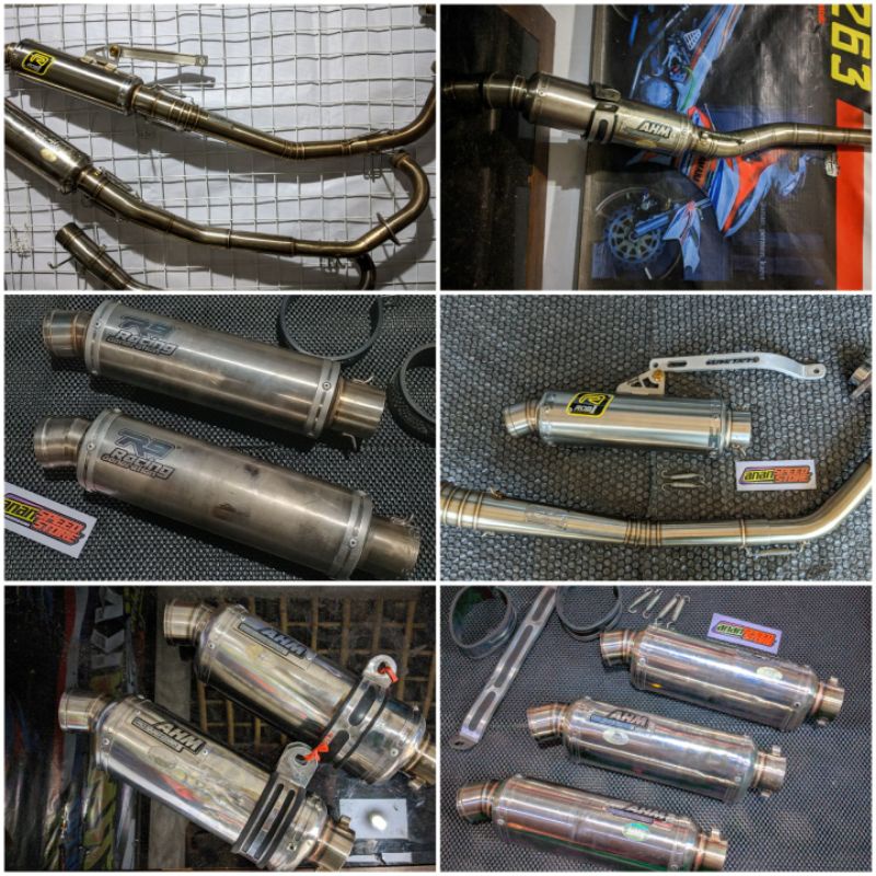 Knalpot Rob1 TGA AHM M1 SPR R9 TITANIUM