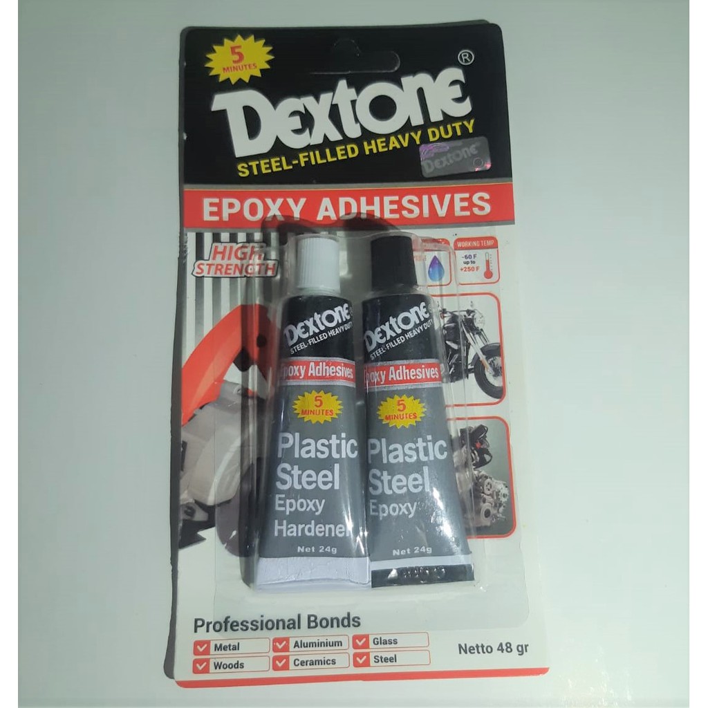 

Lem Dextone 5 menit 48gram / Lem Besi