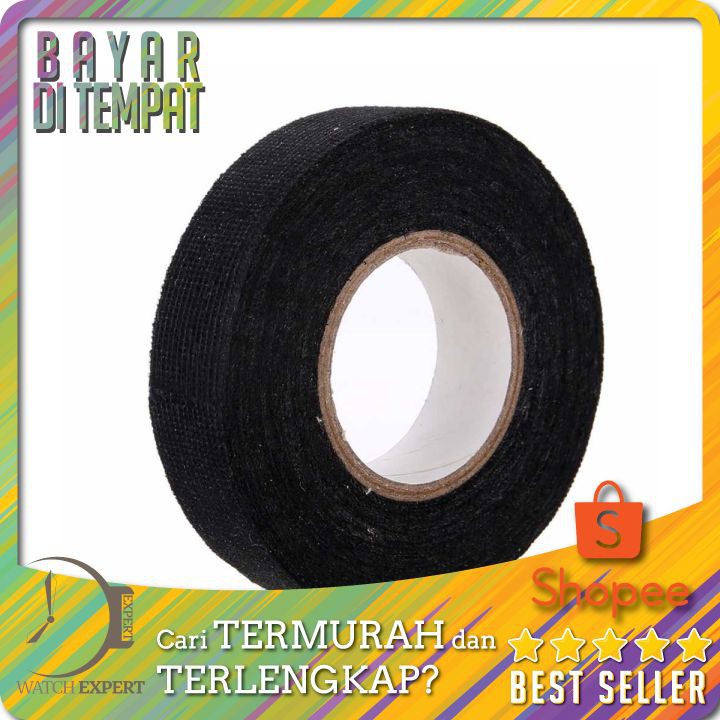 TERLARIS Lakban Kabel Listrik Adhesive Cloth Wiring Tape 19mm Mayitr AG BI02980