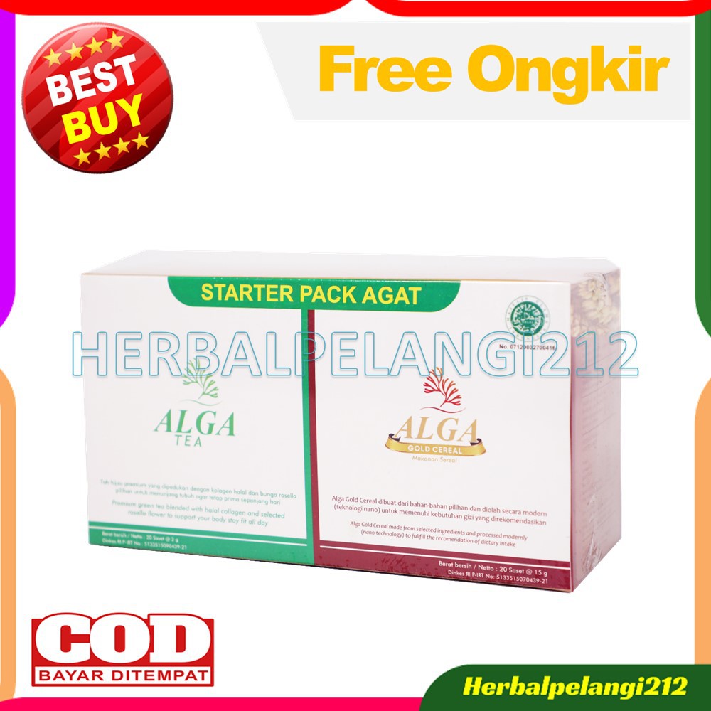 Paket Agat Reguler Paket Alga Gold Cereal Dan Alga Tea Shopee Indonesia