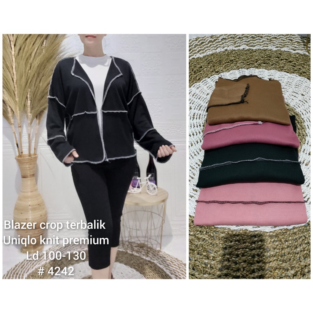 Blazer Crop Terbalik Uniq 4242