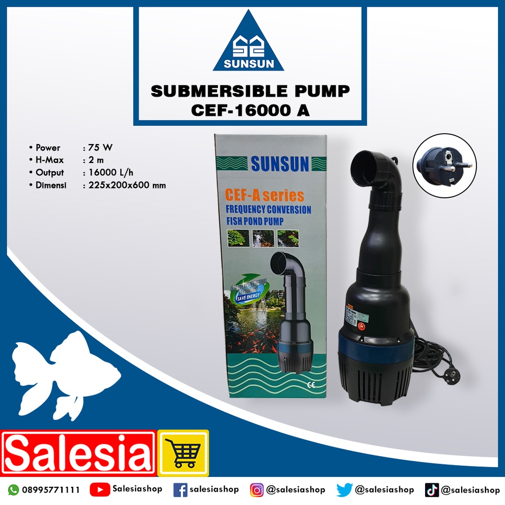 Jual Pompa Air Sunsun Cef A Water Pump Kolam Aquarium Shopee Indonesia